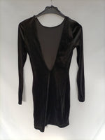 H&M. Vestido terciopelo negro  T.xs