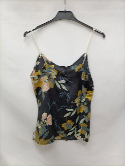 OTRAS. Top negro hojas T.u (s)