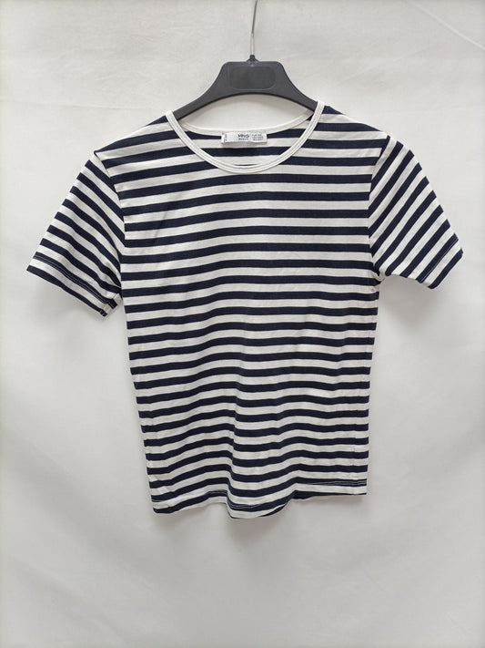 MANGO. Sailor striped T-shirt, size XS