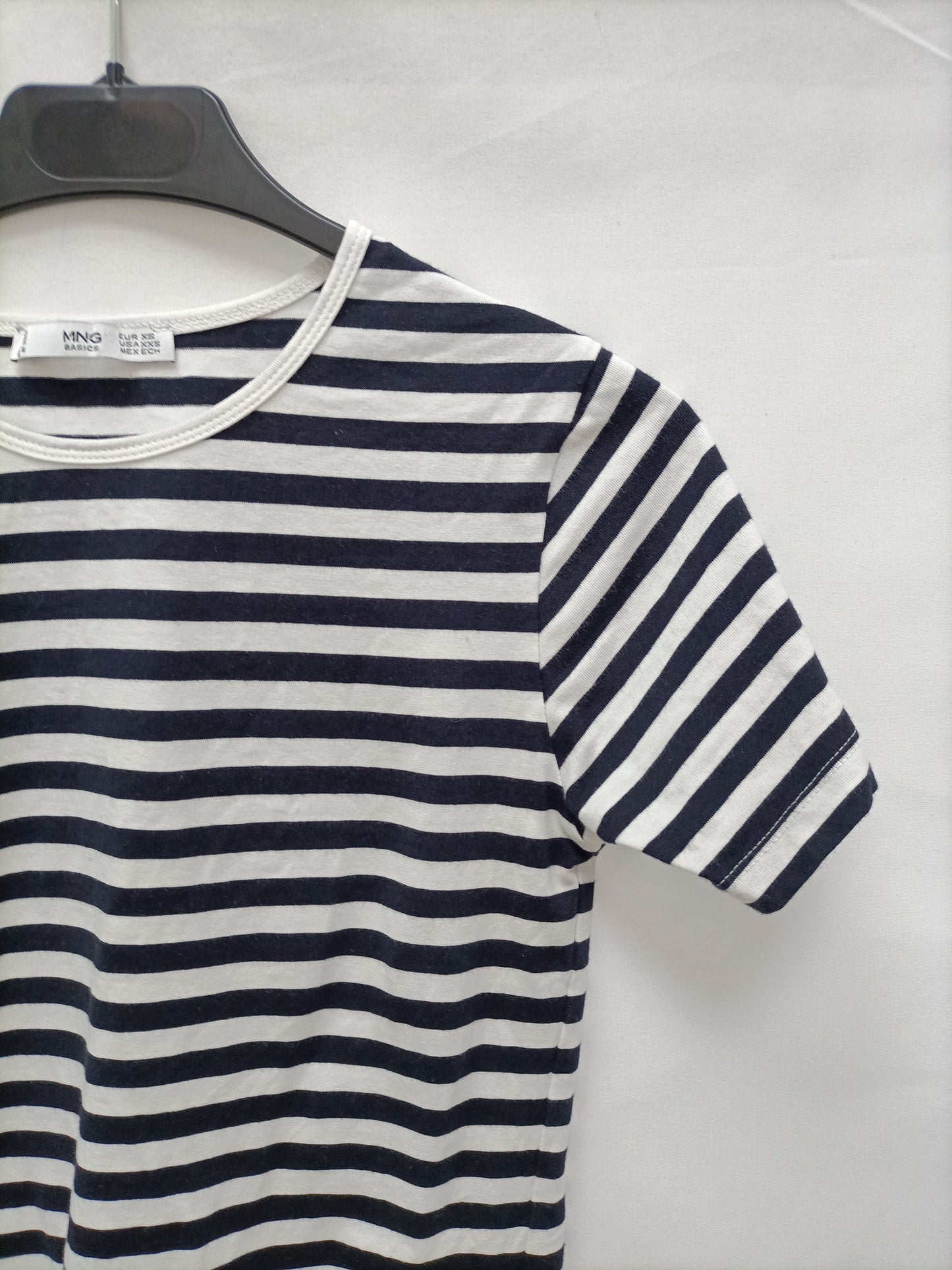 MANGO. Sailor striped T-shirt, size XS