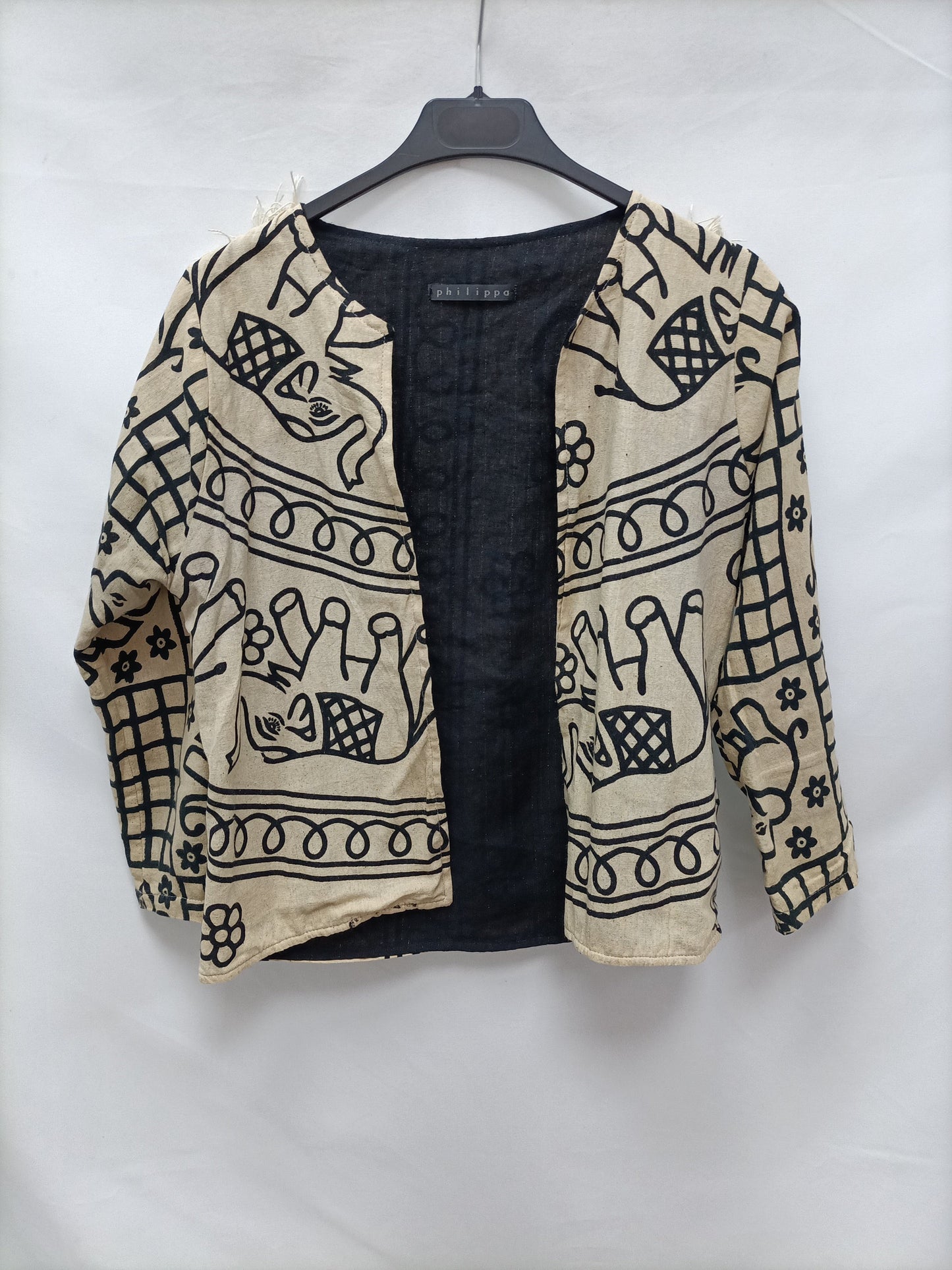 PHILIPPA. Chaqueta estampado elefantes T. U