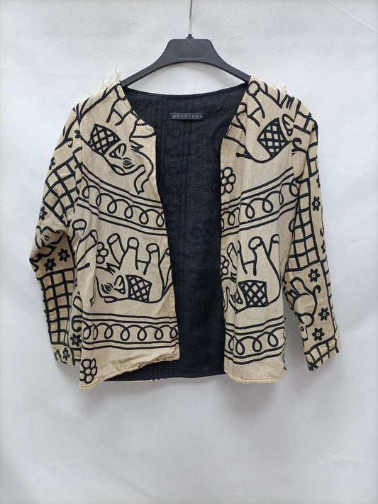 PHILIPPA. Chaqueta estampado elefantes T. U