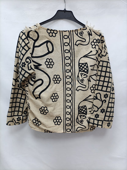 PHILIPPA. Chaqueta estampado elefantes T. U