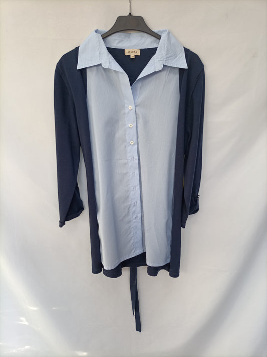 ZANDRA. Cardigan with shirt size 46