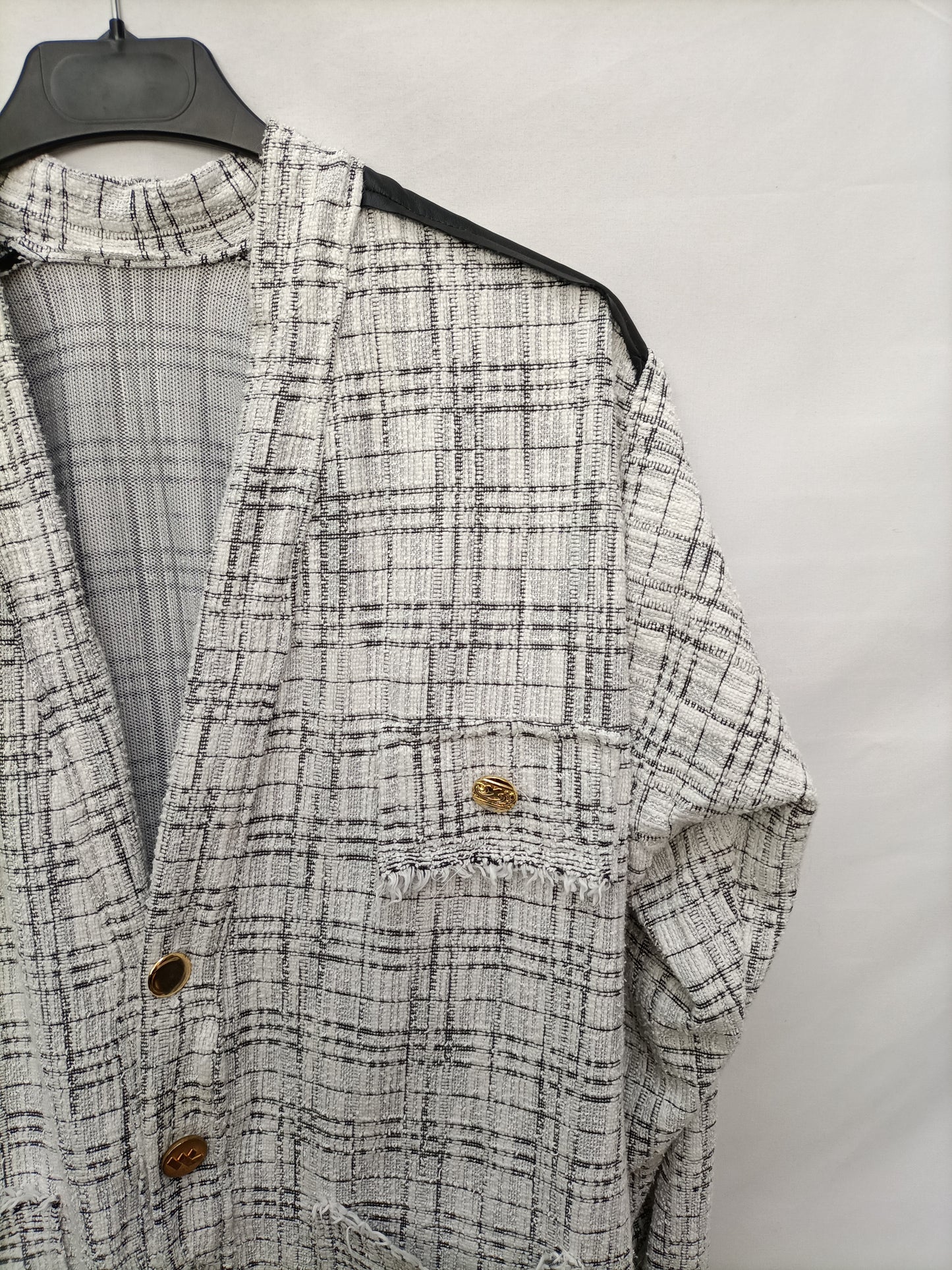 OTRAS. Blazer/blusa tweed T.u (m)