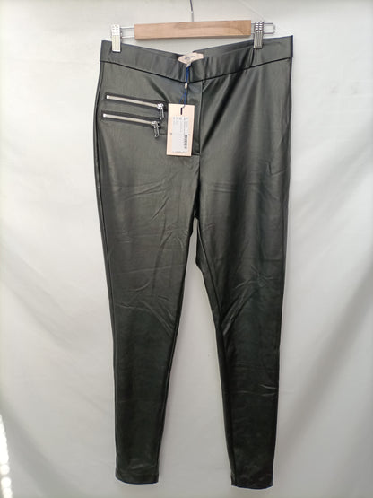 ONLY. Black faux leather leggings TM