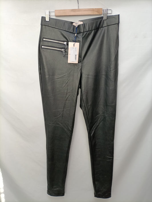 ONLY. Black faux leather leggings TM