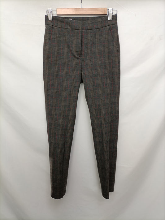 ZARA. Grey checked trousers size 34