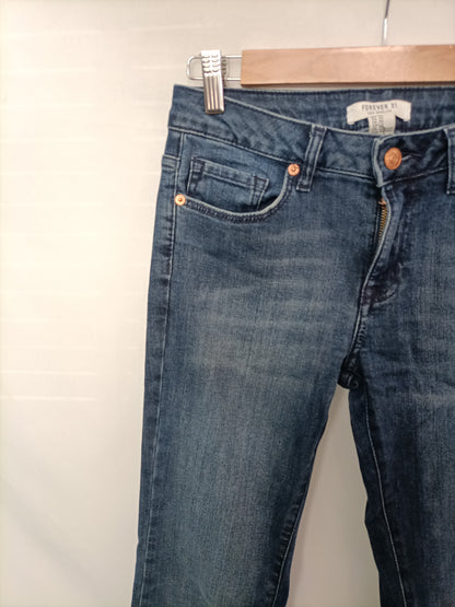FOREVER21. Dark flared trousers size 36