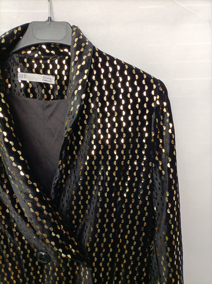SFERA. Blazer terciopelo dorado T.m