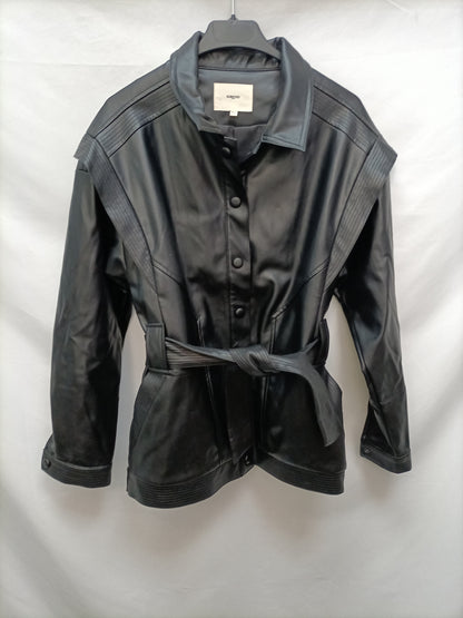 SUNCOO. Cazadoda negro efecto piel T.1 (s)