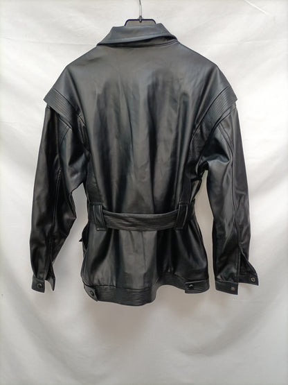 SUNCOO. Cazadoda negro efecto piel T.1 (s)