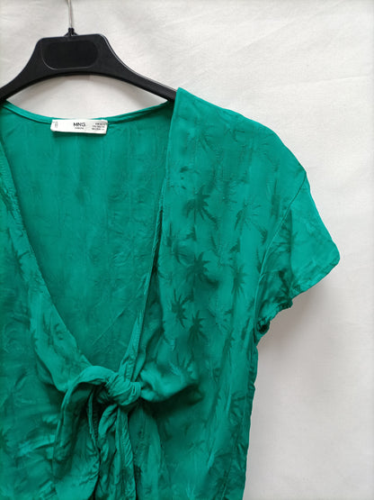 MANGO. Top verde palmeras  T.s