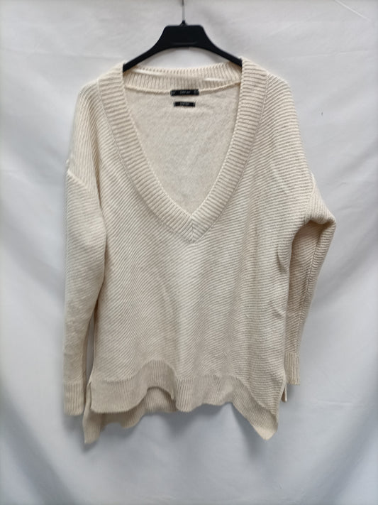 ZARA. Jersey beiges oversized  T.m