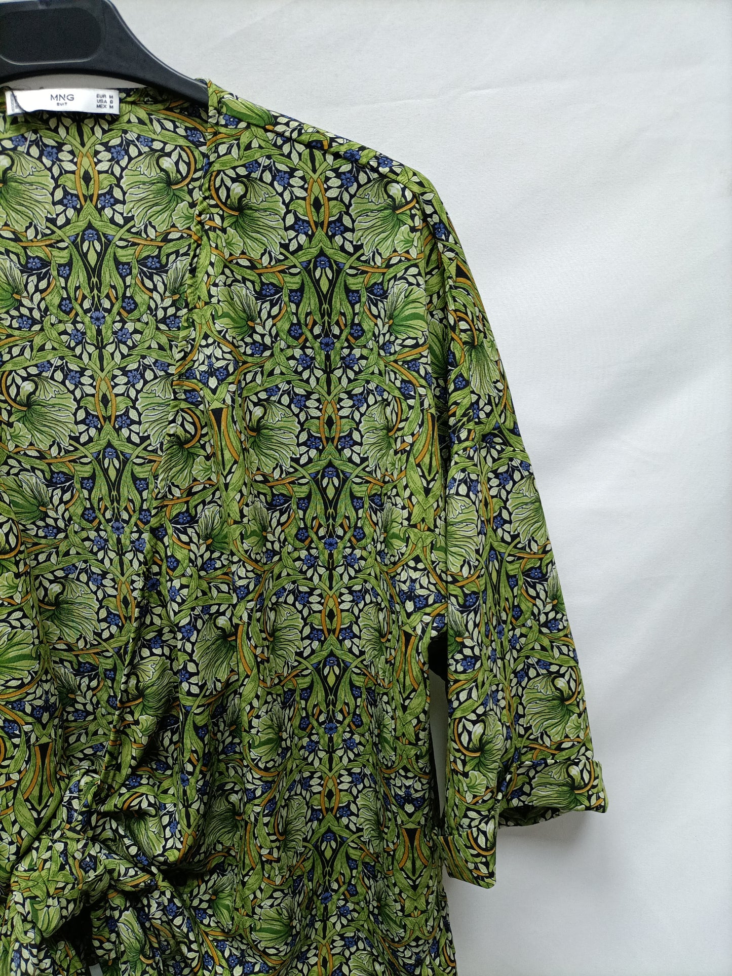 MANGO. Top anudado flores T.m