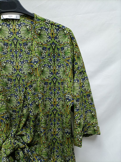 MANGO. Top anudado flores T.m