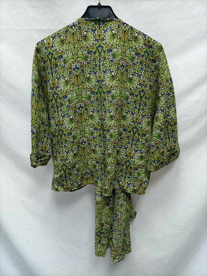 MANGO. Top anudado flores T.m