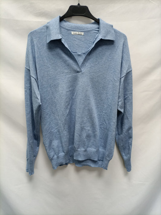 OYSHO. Jersey celeste T.m