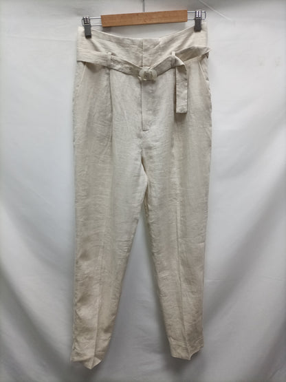 MANGO. Pantalón de lino T.38