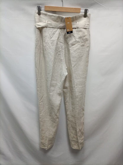 MANGO. Pantalón de lino T.38