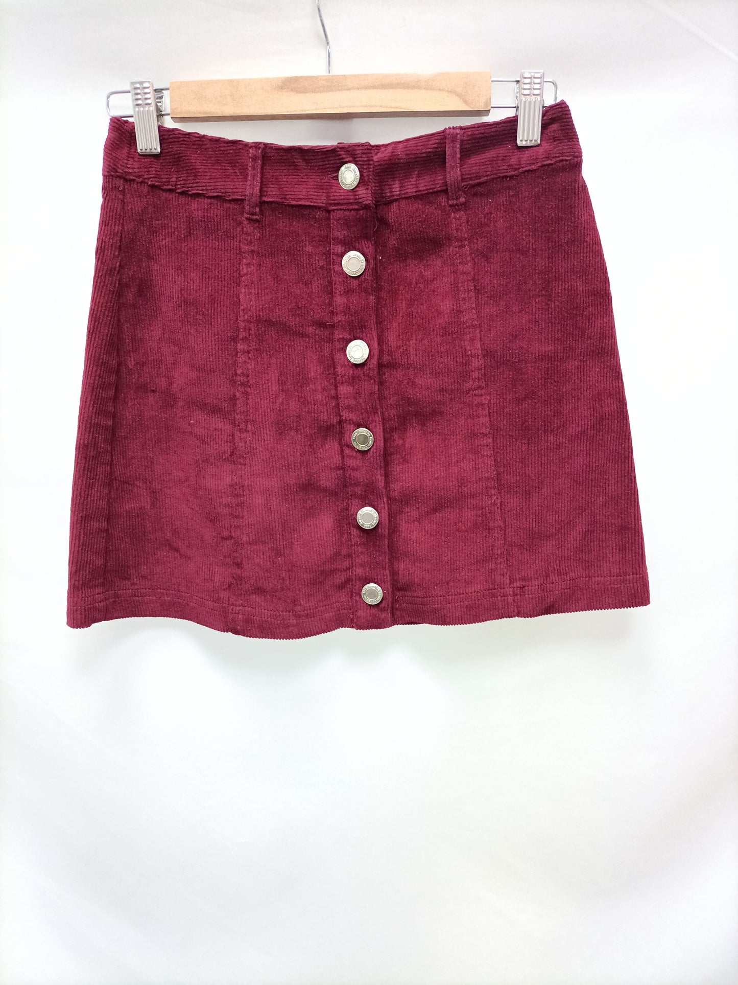 BERSHKA. Buttoned Corduroy Skirt Ts