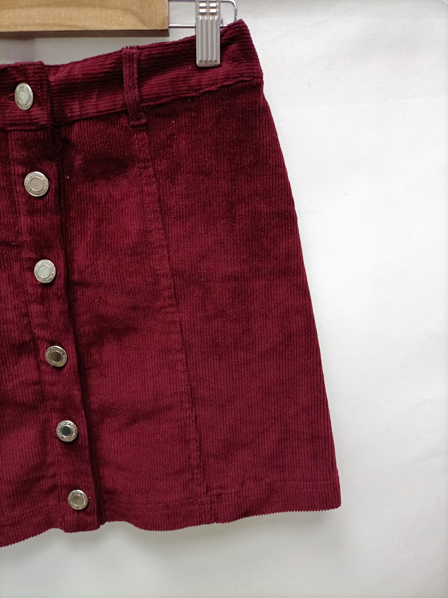 BERSHKA. Buttoned Corduroy Skirt Ts