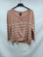 H&M. Jersey rosa rayas T.m