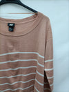 H&M. Jersey rosa rayas T.m