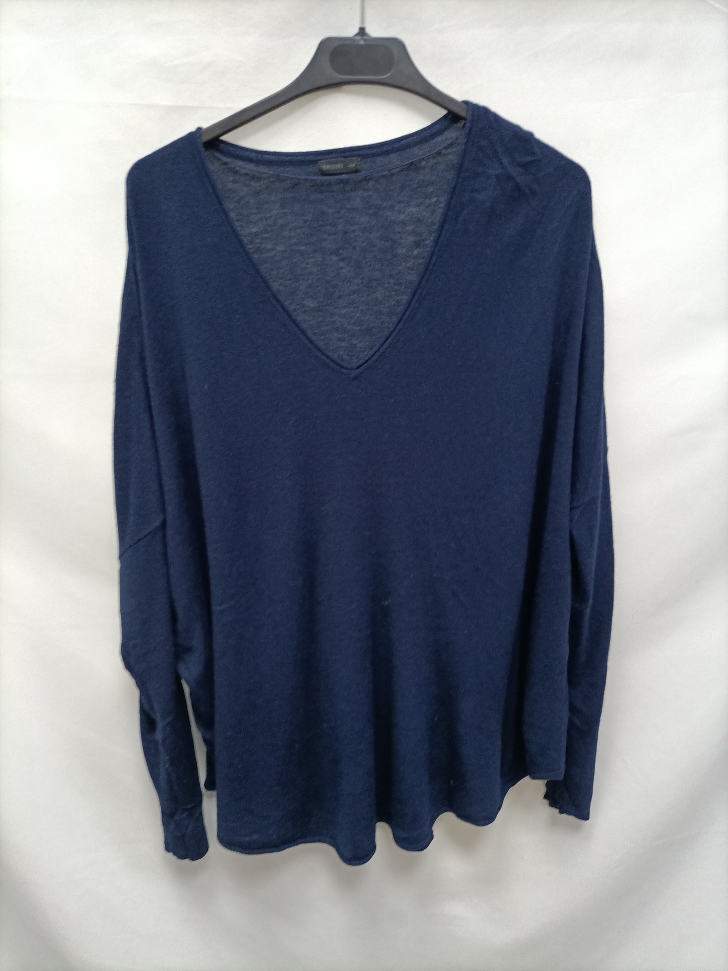 OYSHO. Jersey azul fluido T.l