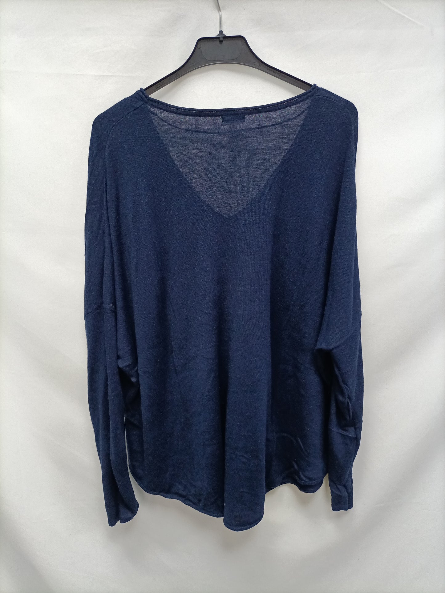 OYSHO. Jersey azul fluido T.l