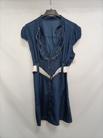 UP &amp; DOWN. Flowy denim dress, size 40