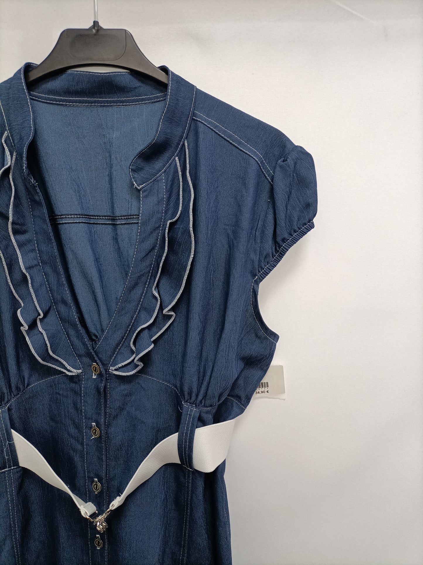 UP &amp; DOWN. Flowy denim dress, size 40