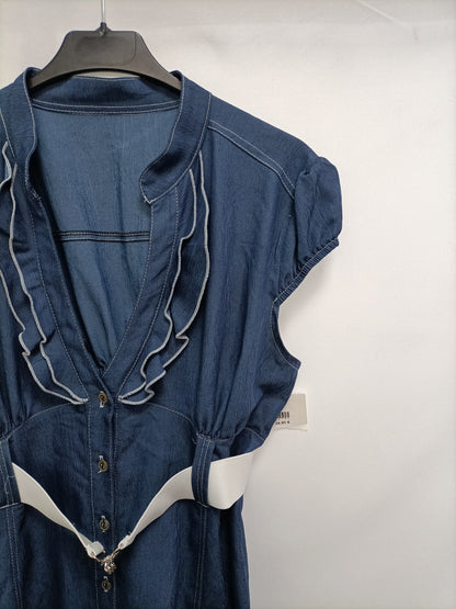 UP &amp; DOWN. Flowy denim dress, size 40