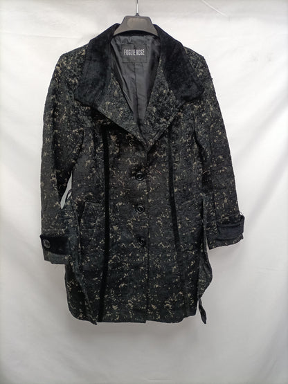 FLOGIE ROSE. Abrogo negro textura T.l