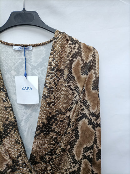 ZARA. Animal print bodysuit Tm