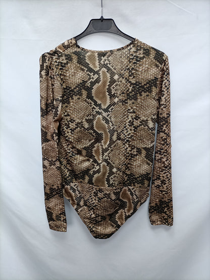 ZARA. Animal print bodysuit Tm