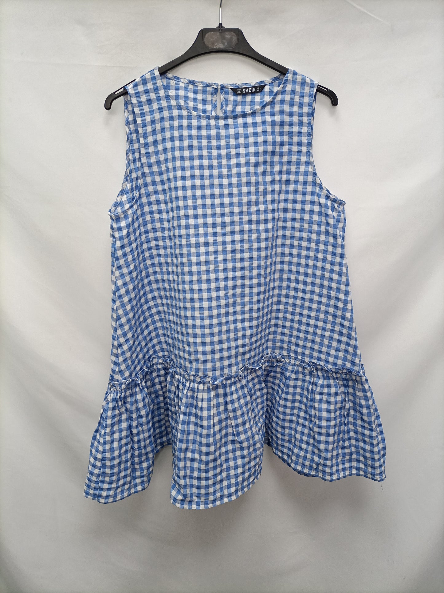 SHEIN. Vestido cuadros vichi T.l
