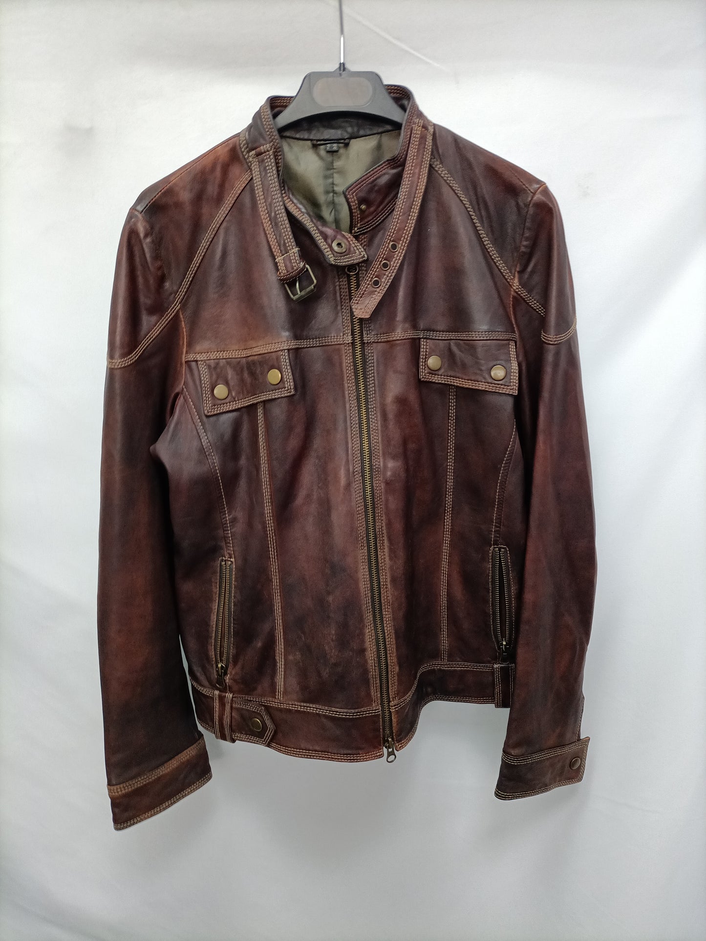 OTRAS. Cazadora marrón desgastada T.44