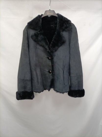 WHIRLWIND. Black fur jacket size 42