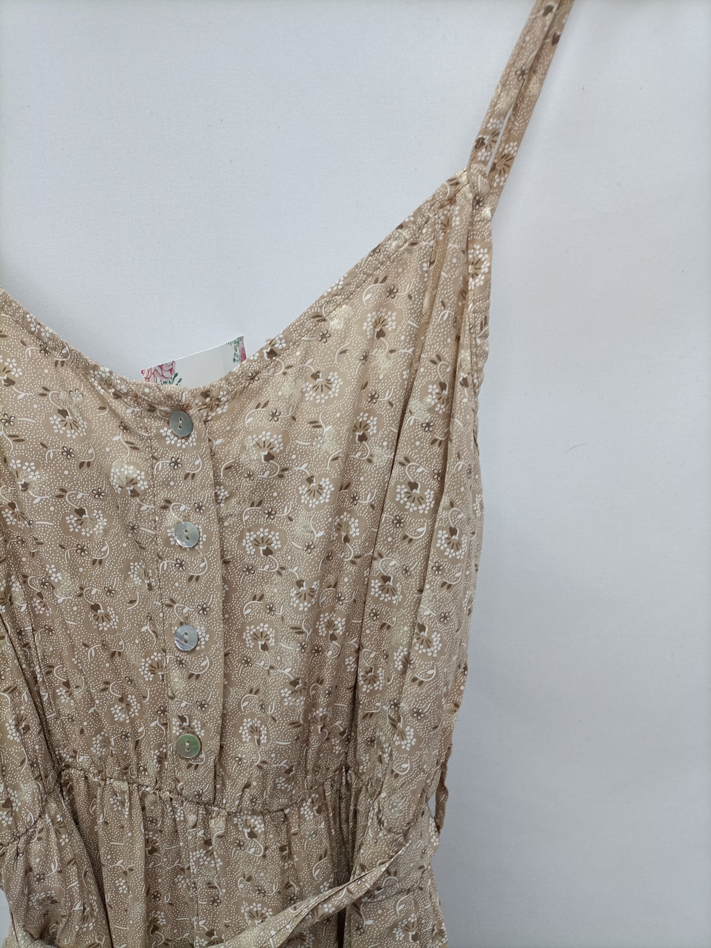 CARLOTA&CO. Mono fluido beige  T.u (m)