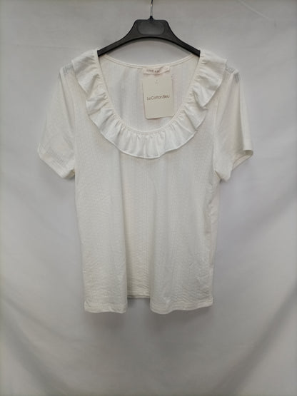 LOVIE&CO. Camiseta cuello volante  T.l