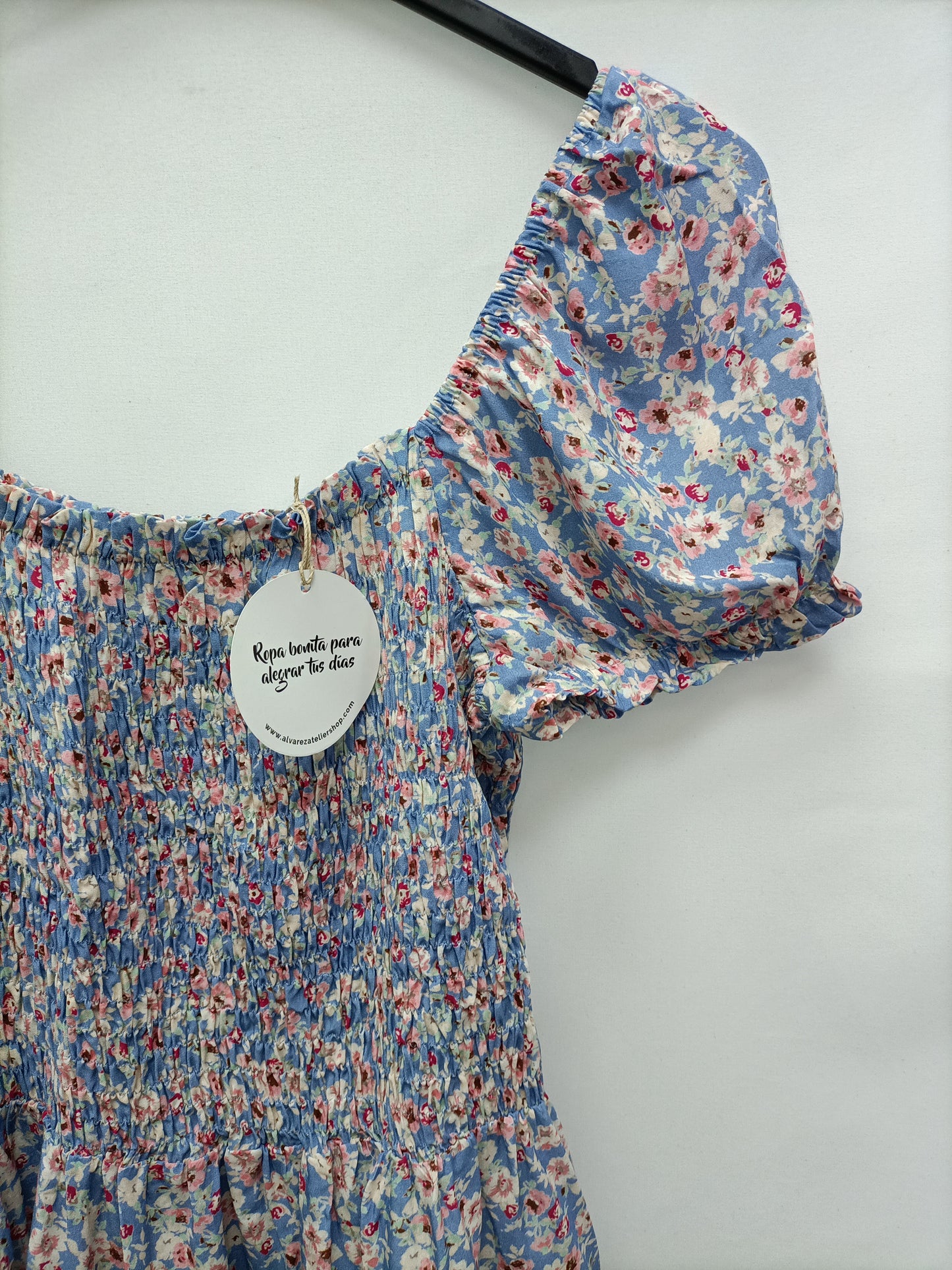 ALVAREZ ATELIER. Top nido de abeja flores T.u (m)