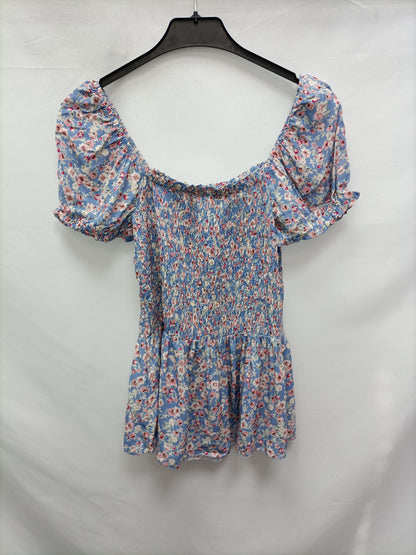 ALVAREZ ATELIER. Top nido de abeja flores T.u (m)