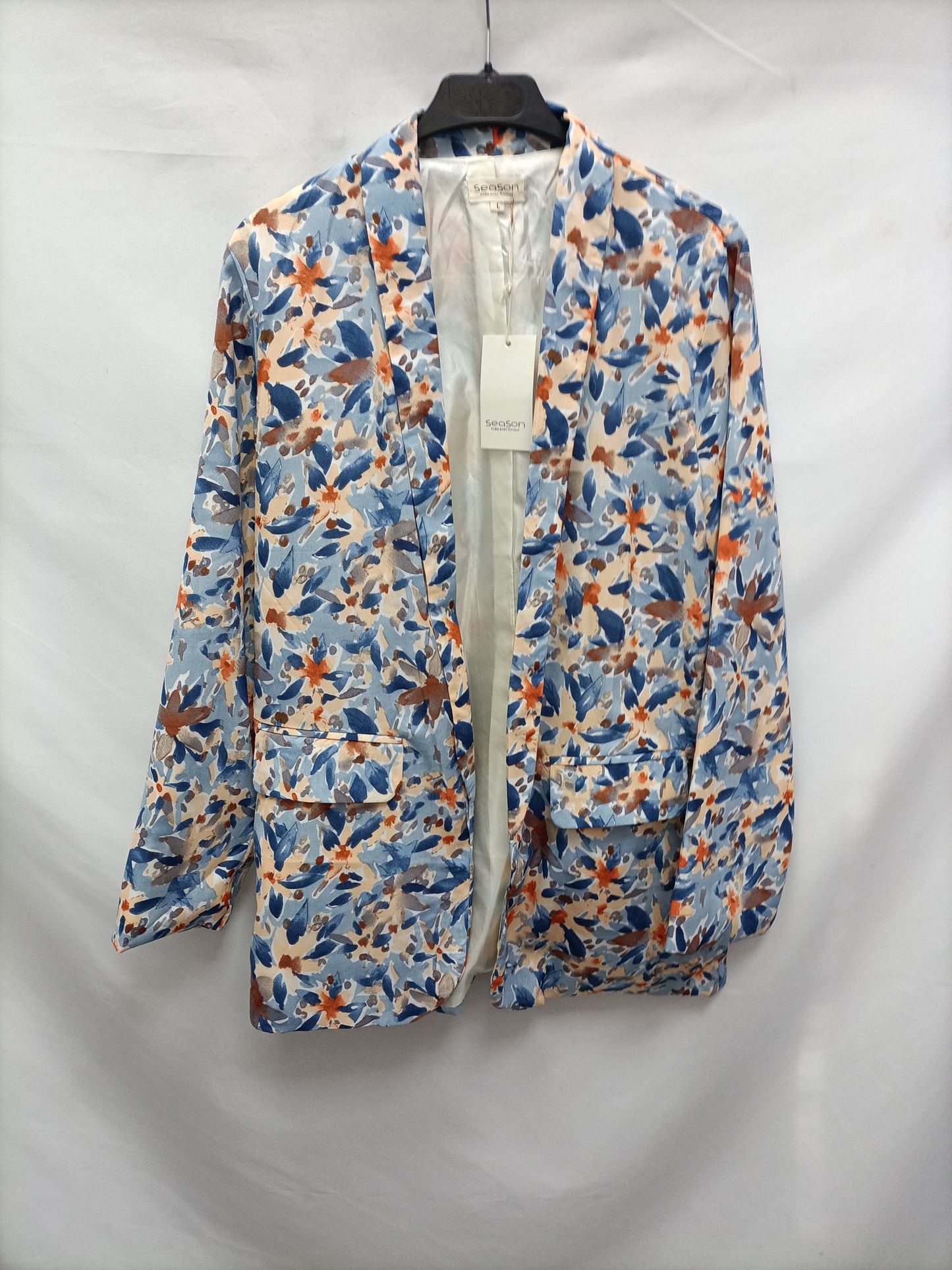 SEASON. Blaser estampado azules T.l