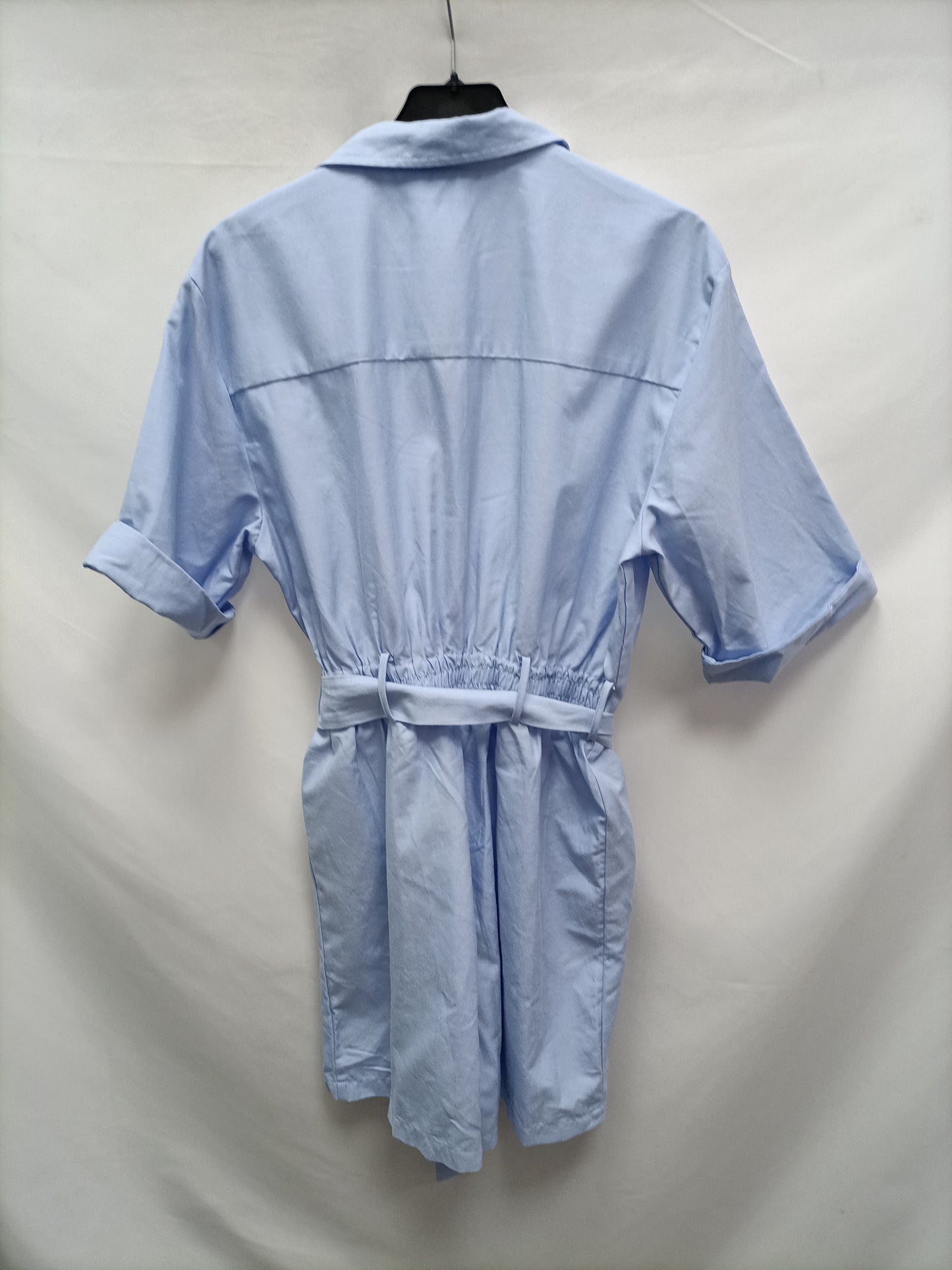 STRADIVARIUS. Blue bow Tl jumpsuit