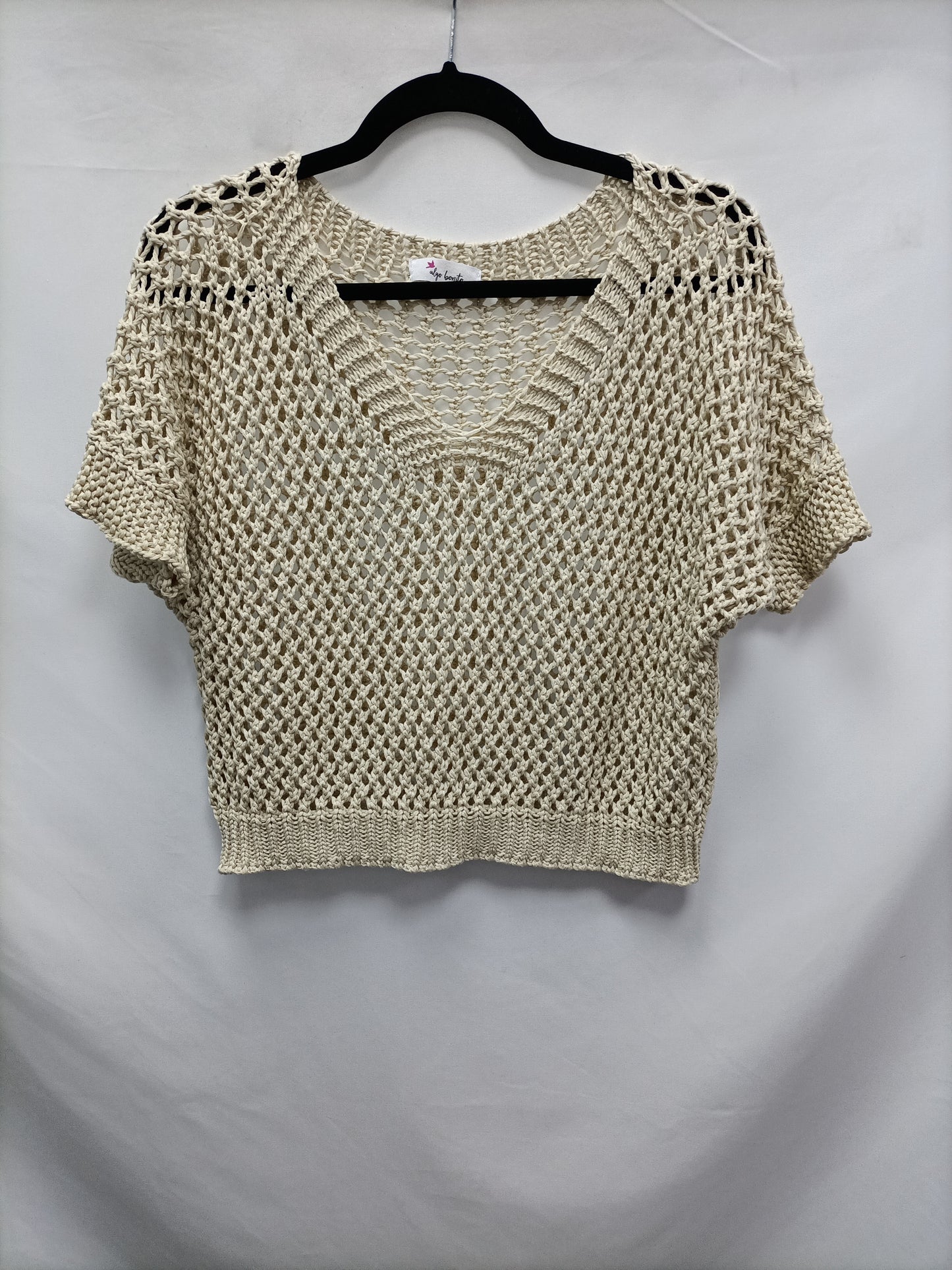 SOMETHING PRETTY. Beige knit top You (m)