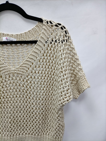 SOMETHING PRETTY. Beige knit top You (m)