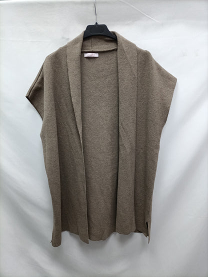 CARLOTA&CO. Chaleco punto marrón T.u (m)