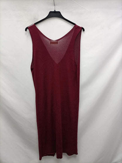 WITE&amp;ONE. Burgundy knit vest/dress Tu (m)