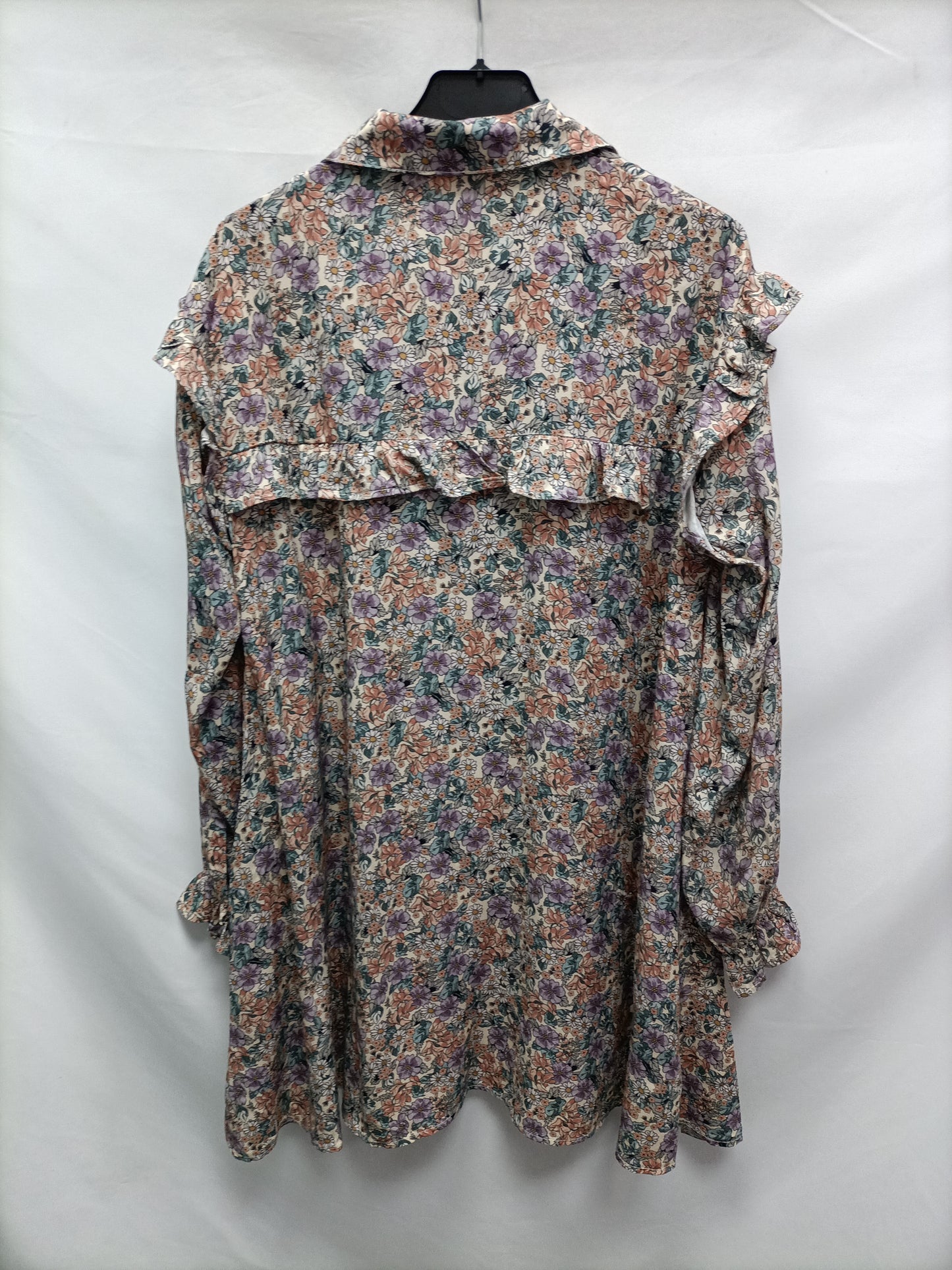 ALLO ALLO. Vestido camisero flores T.m/l